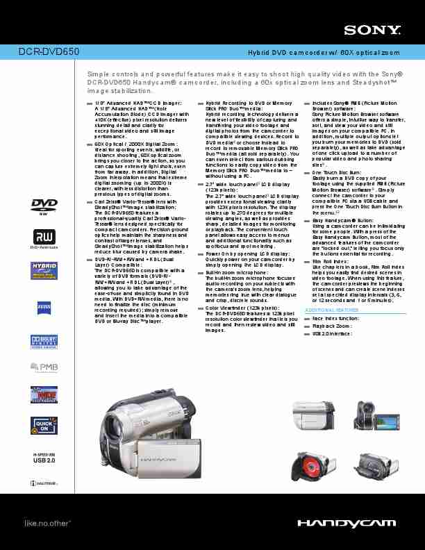 Sony Camcorder Accessories DCR-DVD650-page_pdf